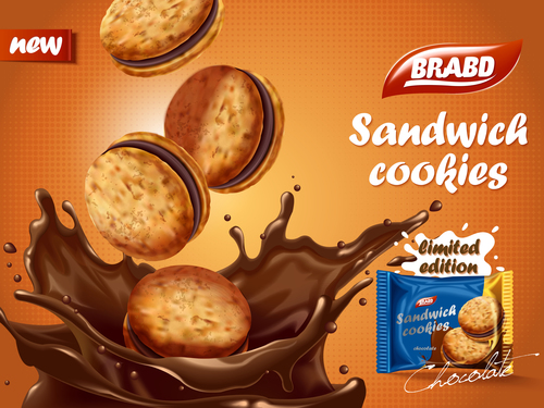 Crispy and delicious sandwich biscuits